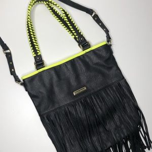 Steve Madden Black & Green/Yellow Neon Crossbody